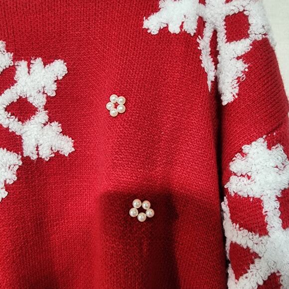 Christmas snowflake sweater by 33 degrees women's XXL - Picture 4 of 7